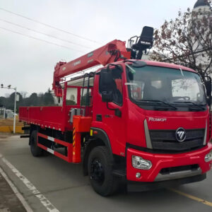 Foton 6×4 straight boom truck-mounted crane, with a maximum lifting capacity of 16 tons